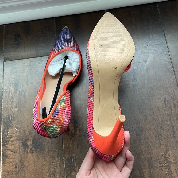NEW- INC Kenjay Dorsay Colourful Pumps - Size 9 - Picture 5 of 10
